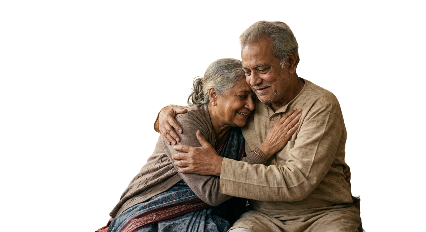 Senior couple at Ekta Hub